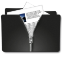 Folder Documents Compress Icon
